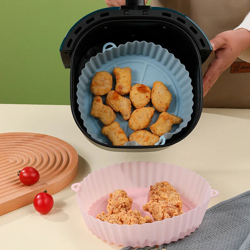 Silicone Air Fryer Liner Round Airfryer Oven Baking
