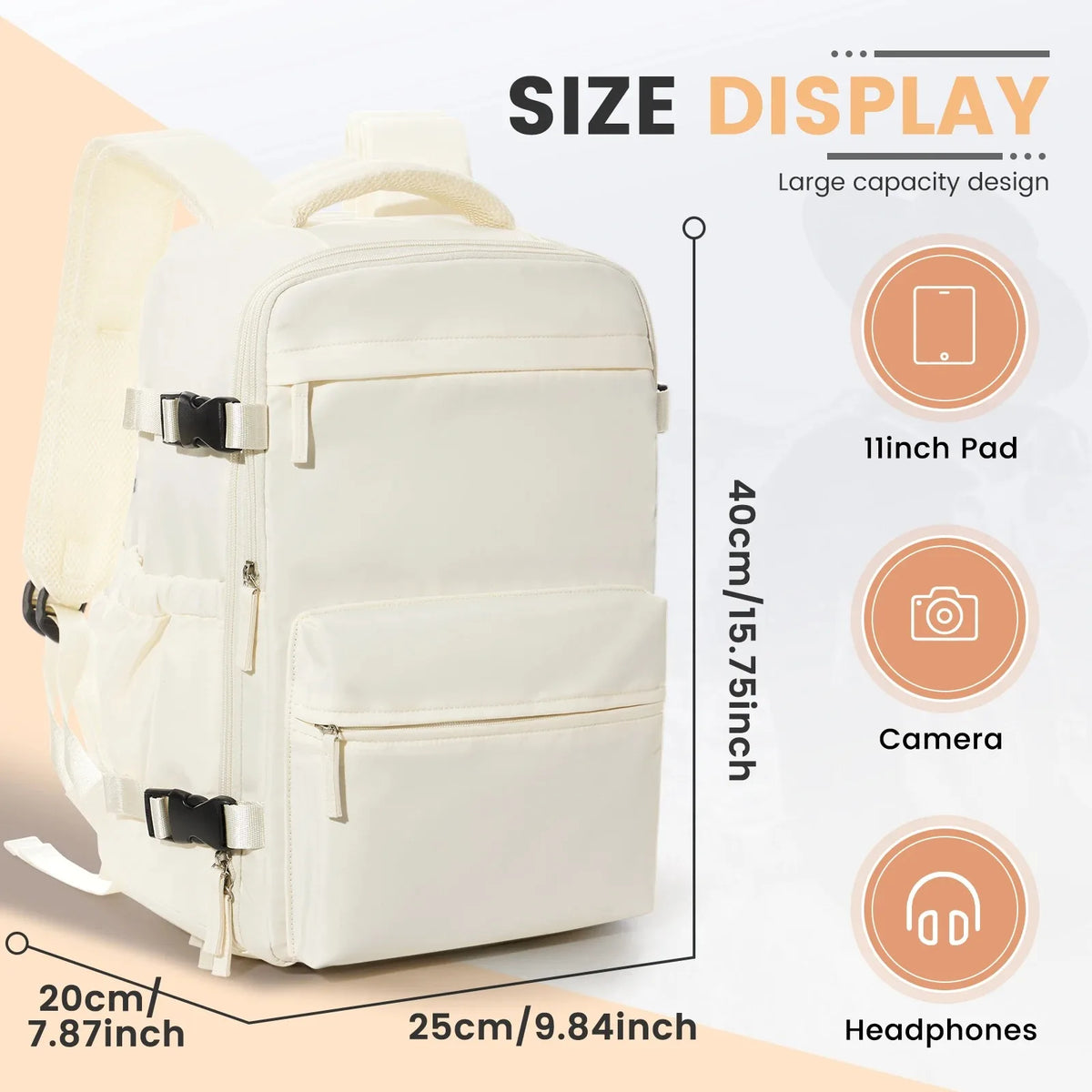 Ryanair 40x20x25 Cabin Bag Men Air Vacuum Compression