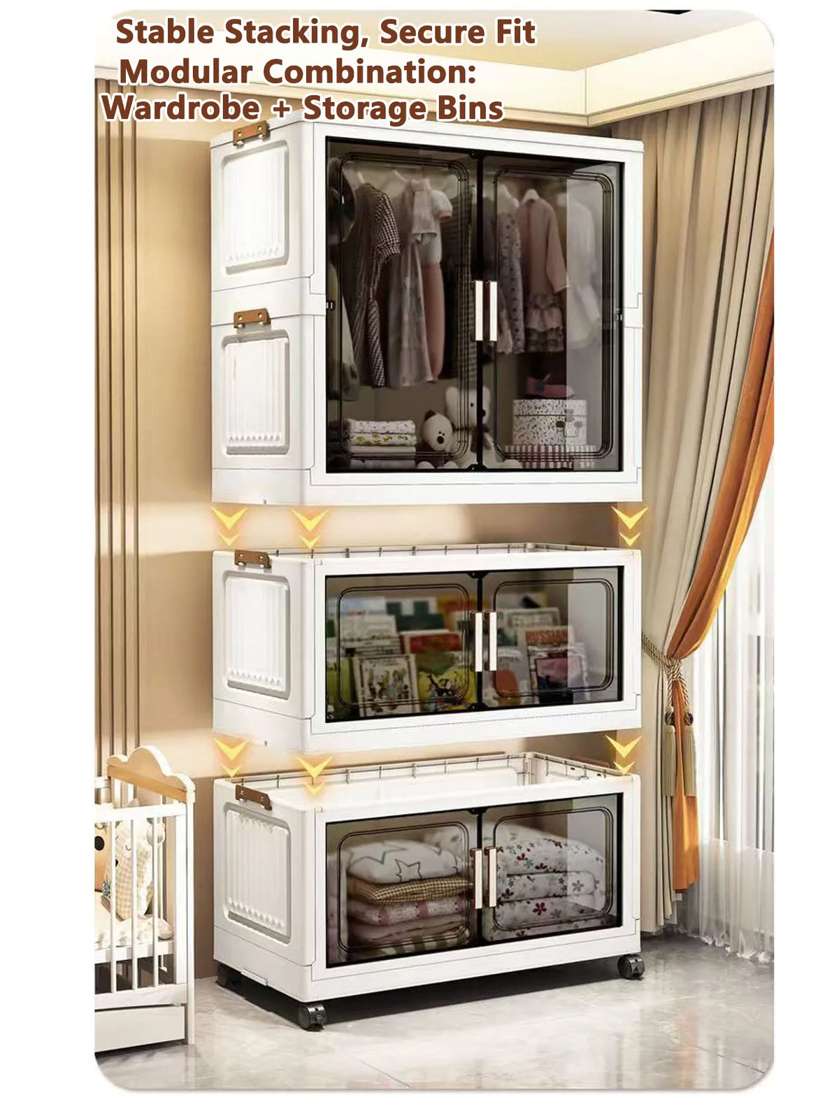 Storage Cabinet Folding Storage Box Living Room Toy