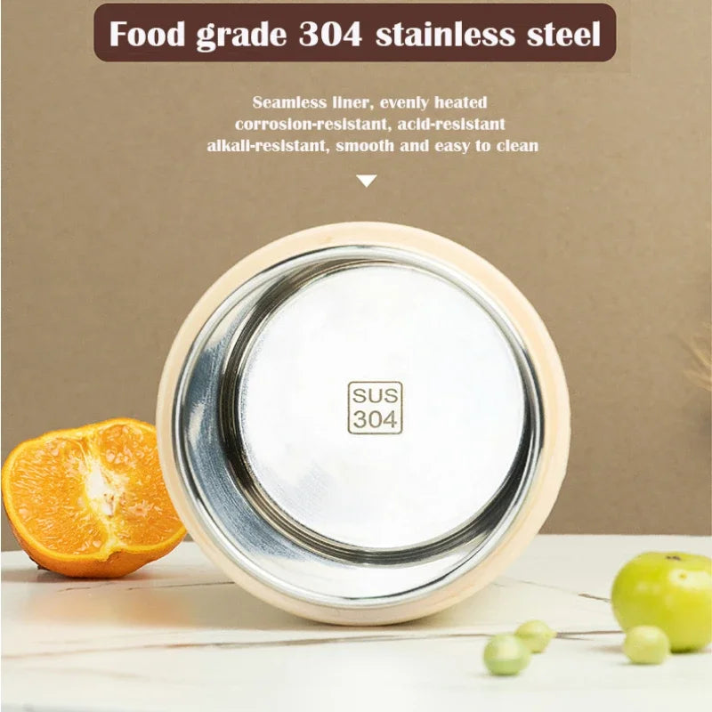 Plug-In Heated Lunch Box Constant Temperature Breakfast Cup