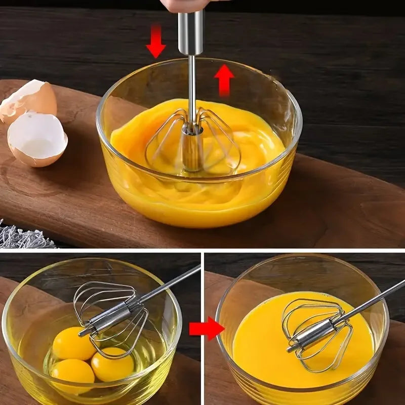 Stainless Steel Semi-Automatic Egg Beater Whipping Cream