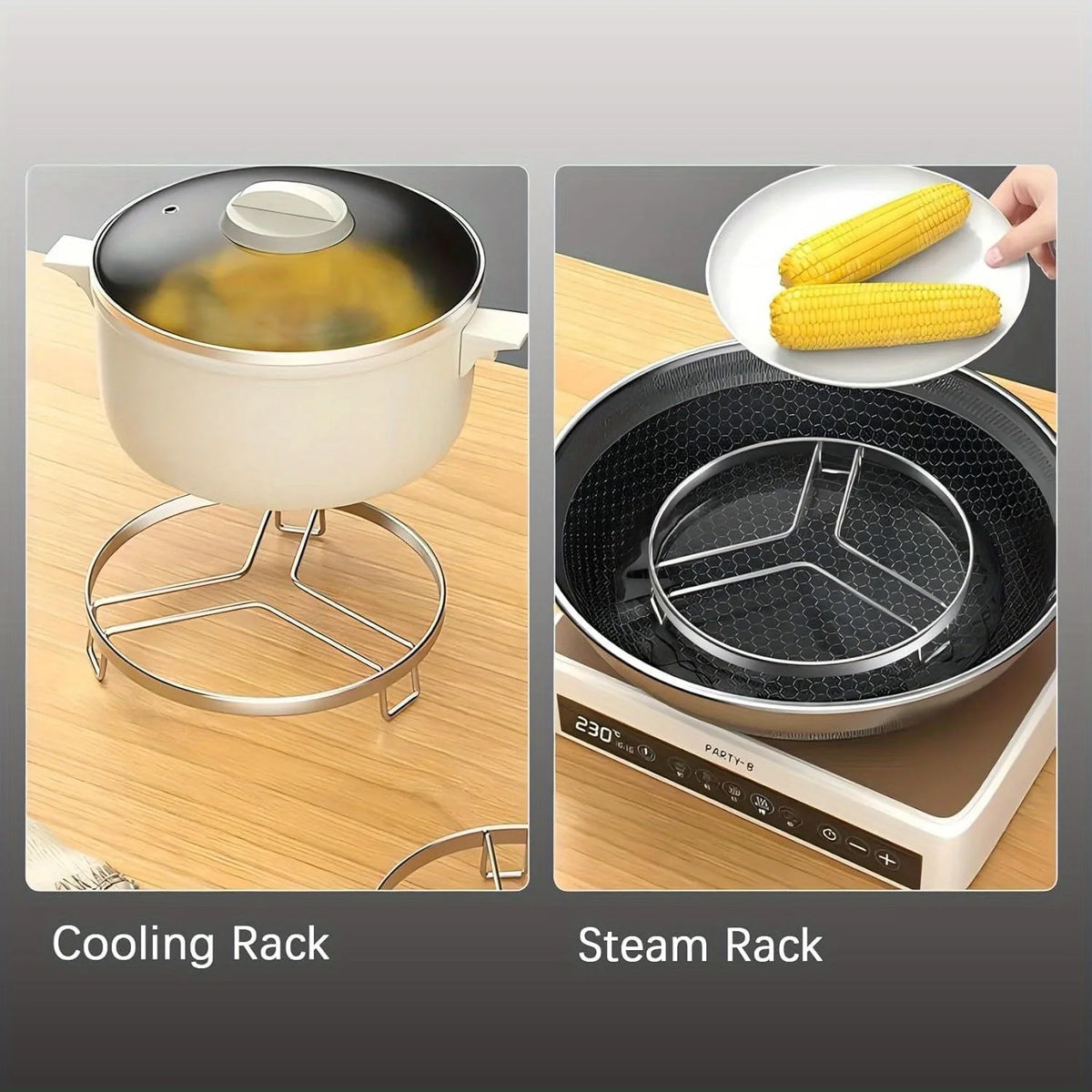 Steamer Rack Stainless Steel Trivet Cooling Rack Steamer