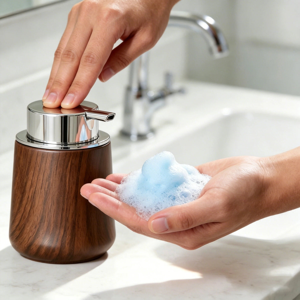 Elegant Hand Soap Dispenser Cup Bathroom & Organizer