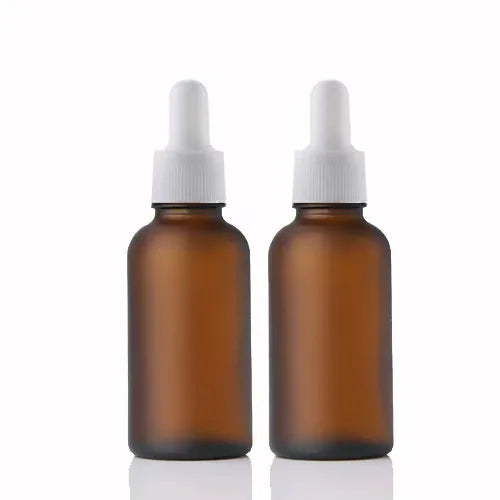 20/50 Pieces 20ml 30ml Frosted Amber Glass Dropper