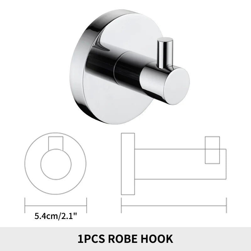 Bathroom Towel Rack Shelf Paper Holder Stainless Steel