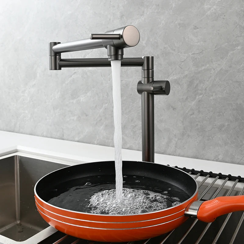 Ciencia Brass Pot Filler Faucet Wall Mount Sink