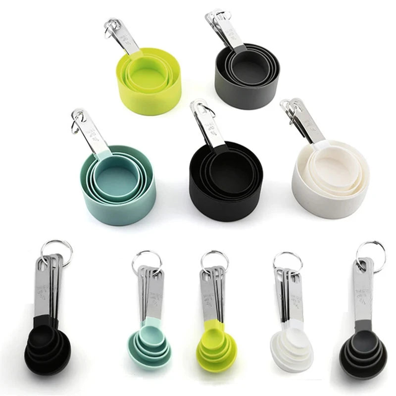 8pcs Measuring Cups Spoons Baking Cake Pastry Cooking