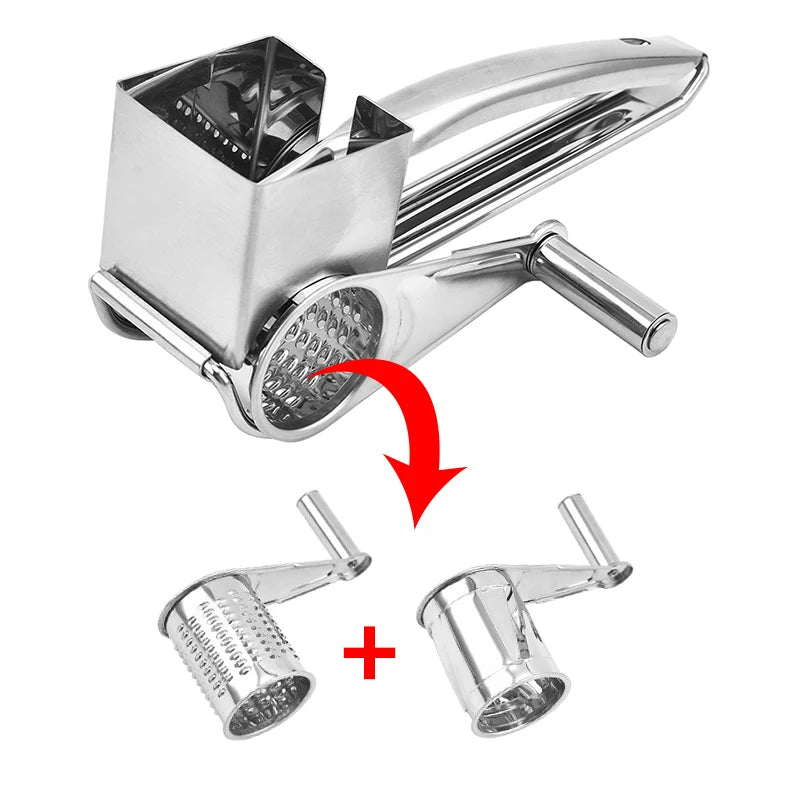 Holaroom Stainless Steel Cheese Slicer Shredder Drums Blades