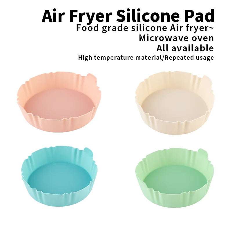 17cm Reusable Airfryer Pan Liner Silicone Air Fryers