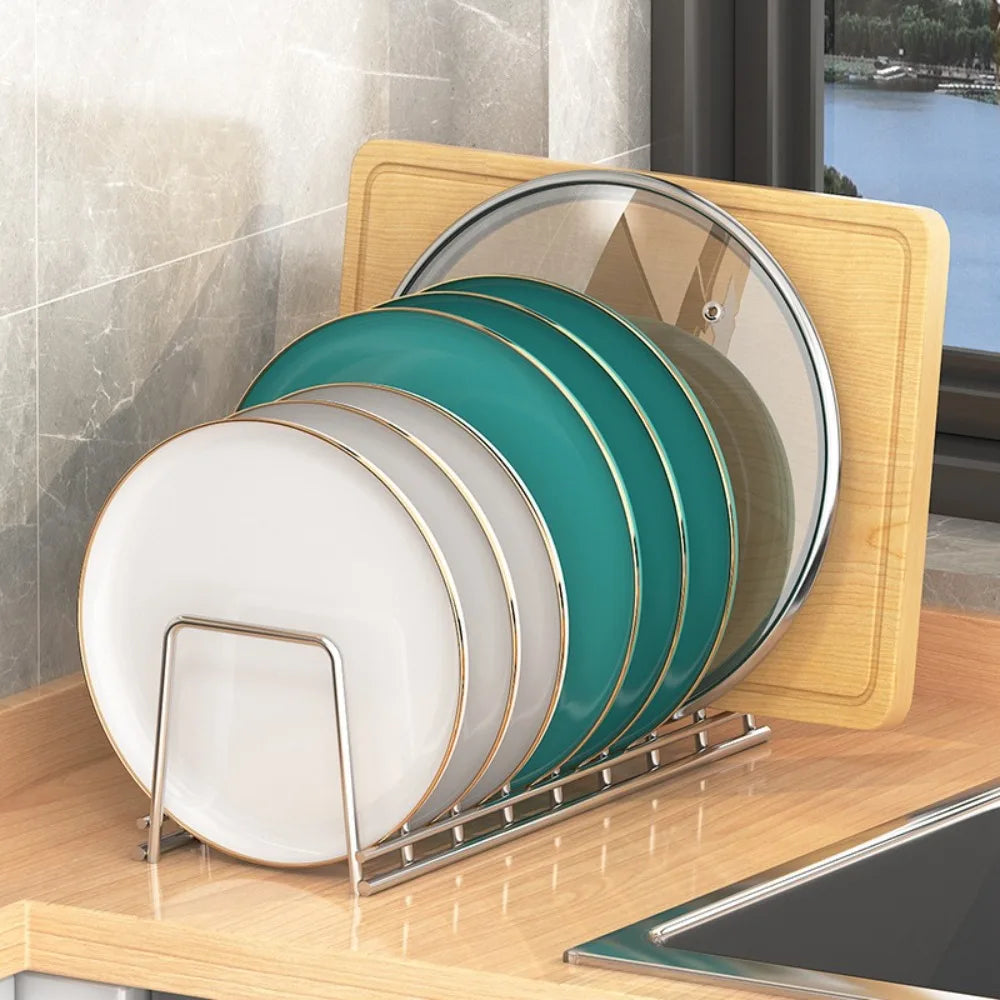 Multipurpose Dish Drying Rack Stainless Steel Rust-Proof Bowl