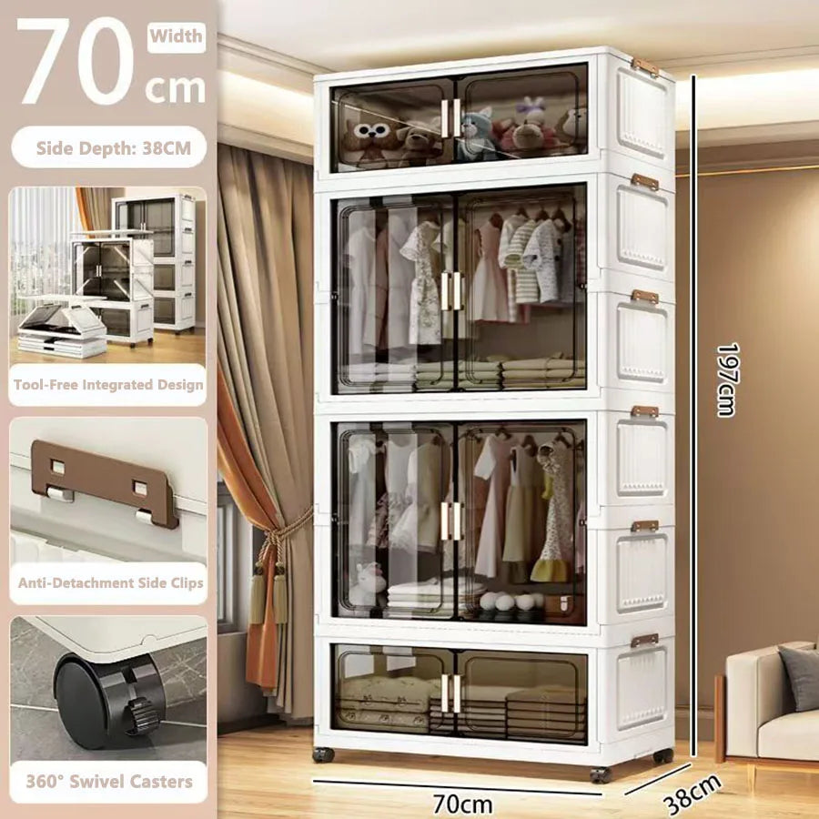 Storage Cabinet Folding Storage Box Living Room Toy