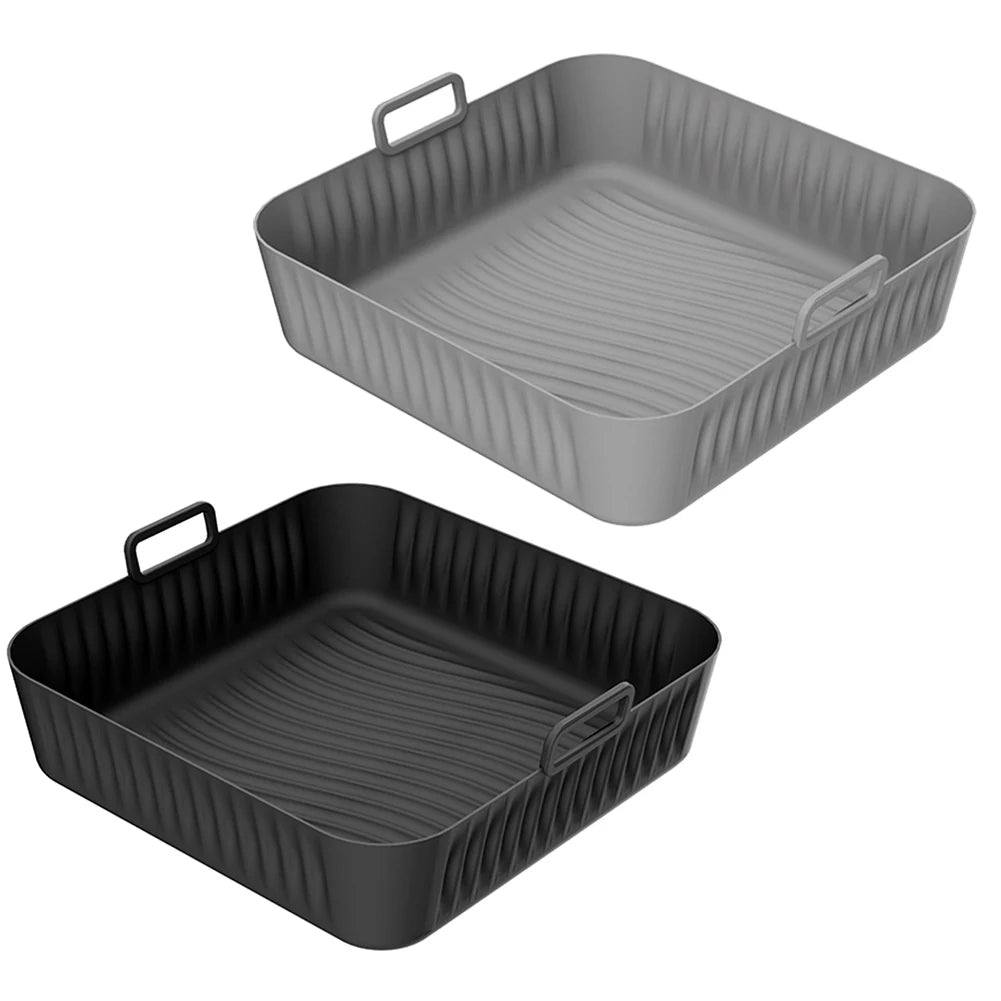 1pcs Fryer Silicone Liners Nonstick Airfryer Basket Reusable