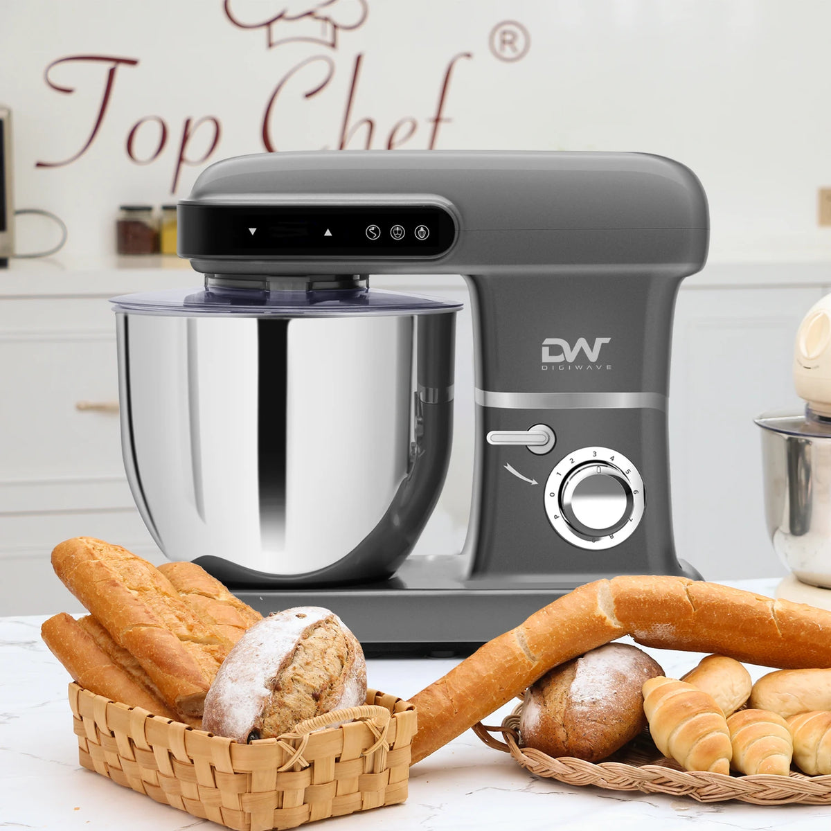 2200w Stand Mixer 10l Stainless Steel Bowl 9-Speed