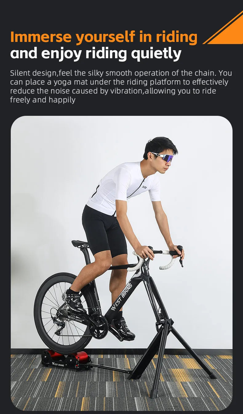 West Biking Bicycle Magnetic Resistance Roller Training Stand
