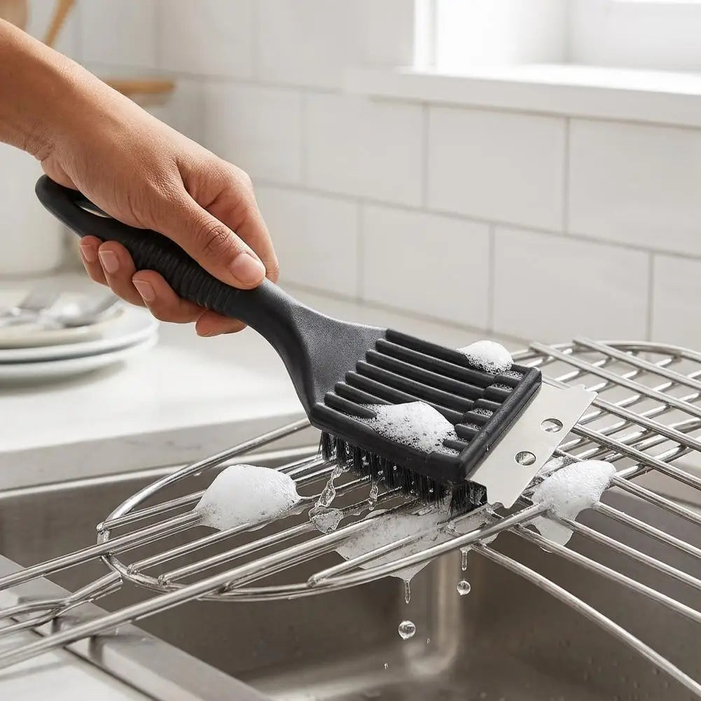 Outdoor Grill Brush Scraper Barbecue Grill Cleaning Brush