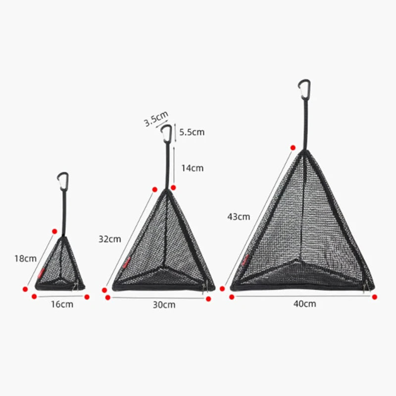 Outdoor Camping Hanging Net Foldable Storage Bag Cookware