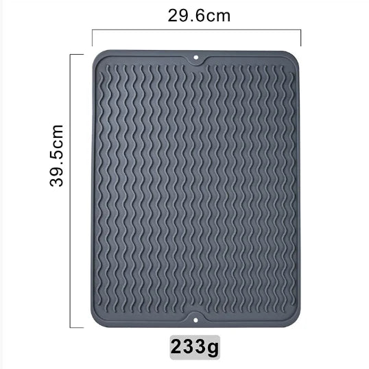 Silicone Dish Drying Mat Counter Top Mat Dish