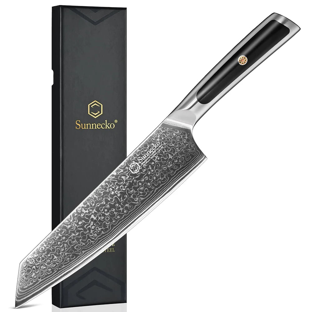 Sunnecko Damascus Inch Kiritsuke Knife Ultra Sharp Vg10