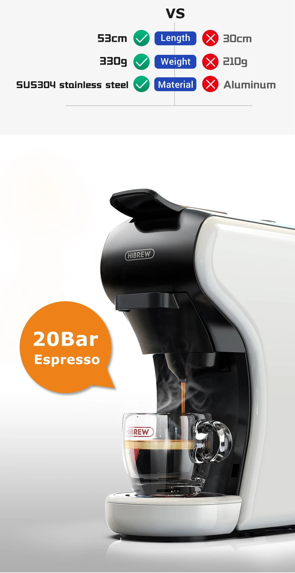 Hibrew In Multiple Capsule Coffee Maker Full Automatic