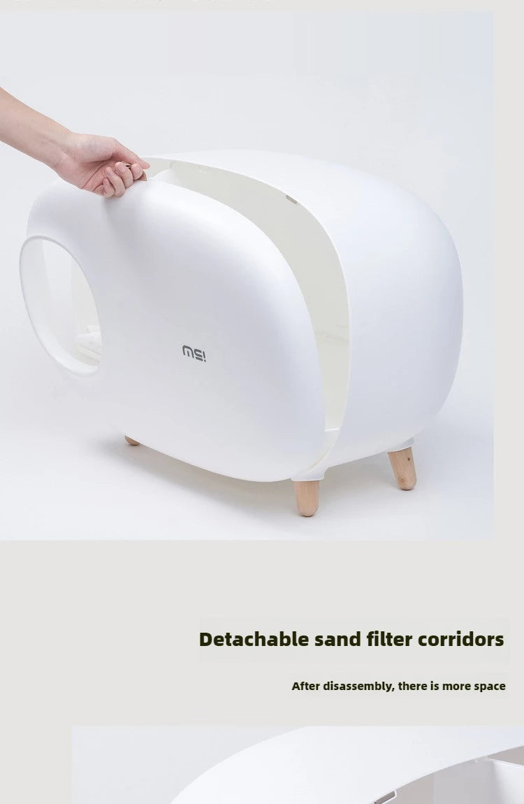 Makesure Cat Litter Box Fully Enclosed Cat Toilet