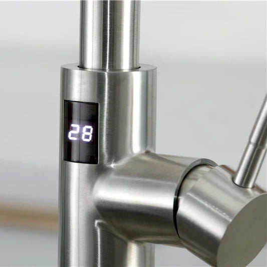 Smart Digital Touch On Faucets Stainless Steel Cold