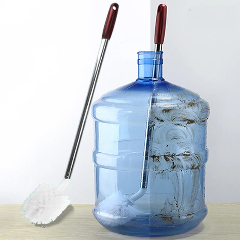 [E] Long Bottle Brush Bottle Cleaner Brush Nylon Bristles Stainless Steel Handle Bendable Brush Head Bottle Cleaning Brush