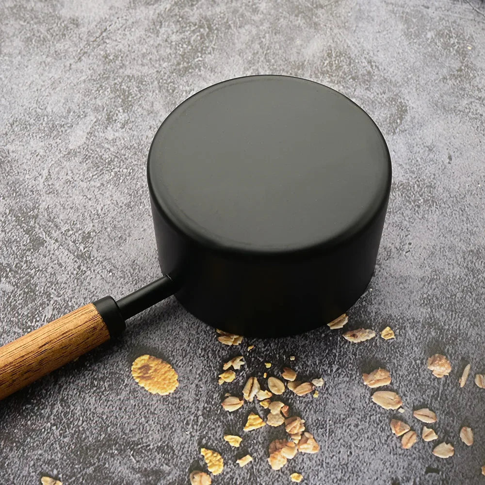 1/4/8pcs Gold Wooden Handle Stainless Steel Measuring Cups