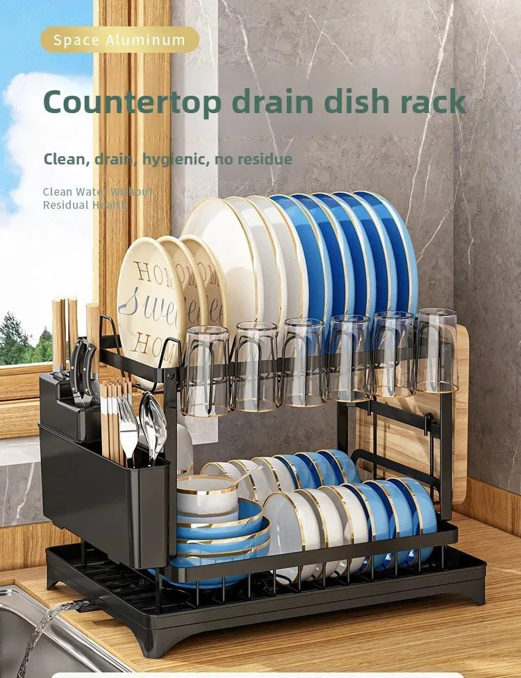 Stainless Steel Dish Rack Fast-Drying & Stain-Free Heavy-Duty