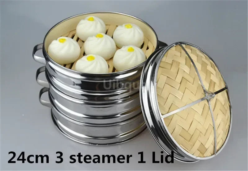 Stainless Steel Cookware Bamboo Steamer Bamboo Steamer Rice