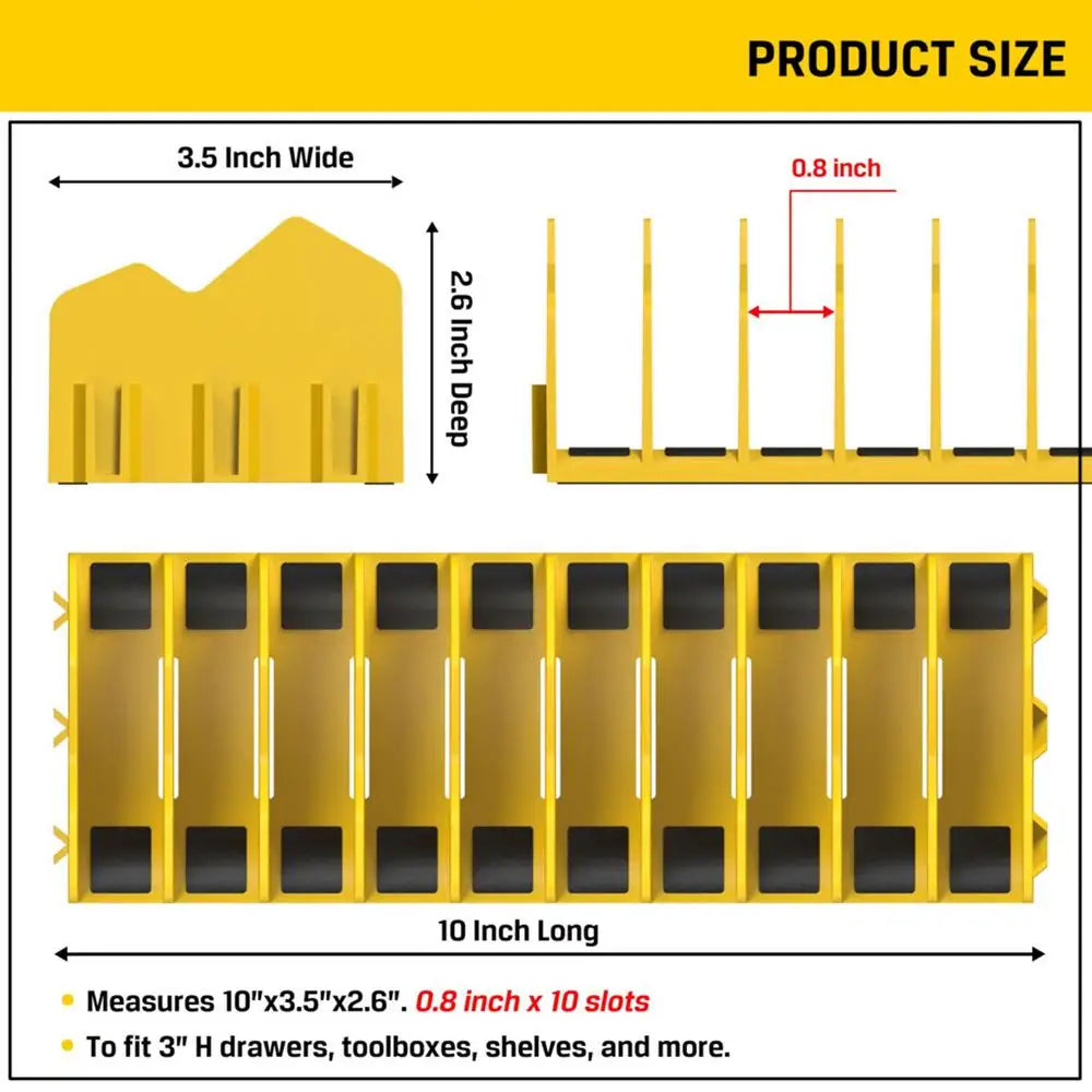 Practical Plier Organizer Rack Holds Up To Ten