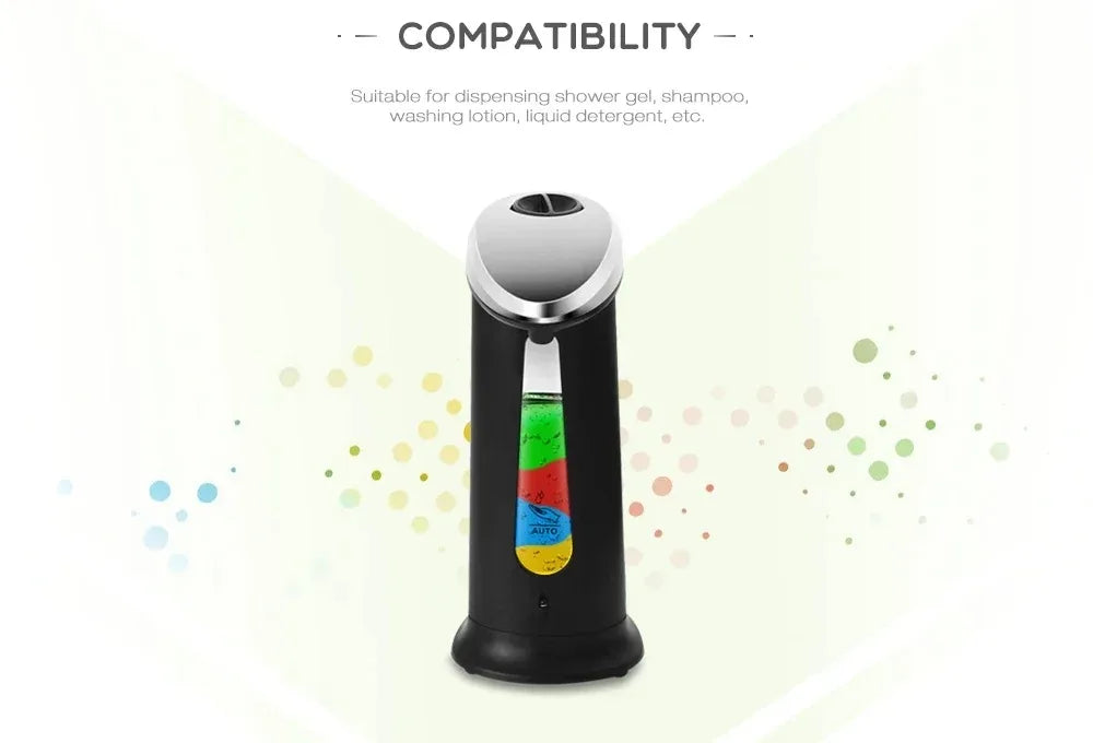 Touchless Automatic Liquid Soap Dispenser 400ml Hands-Free Sensor