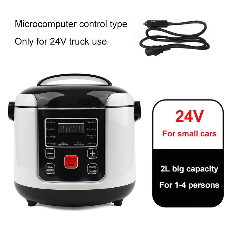 12v/24v Electric Pressure Cooking Pot Car Truck Smart