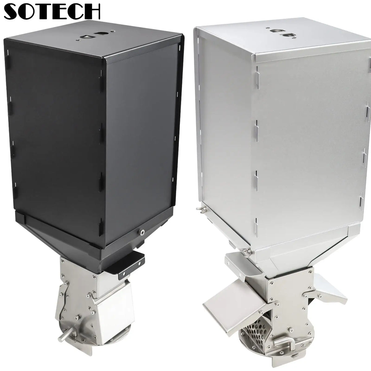 Stainless Steel Pellet Hopper Gravity Feed Fuel Storage