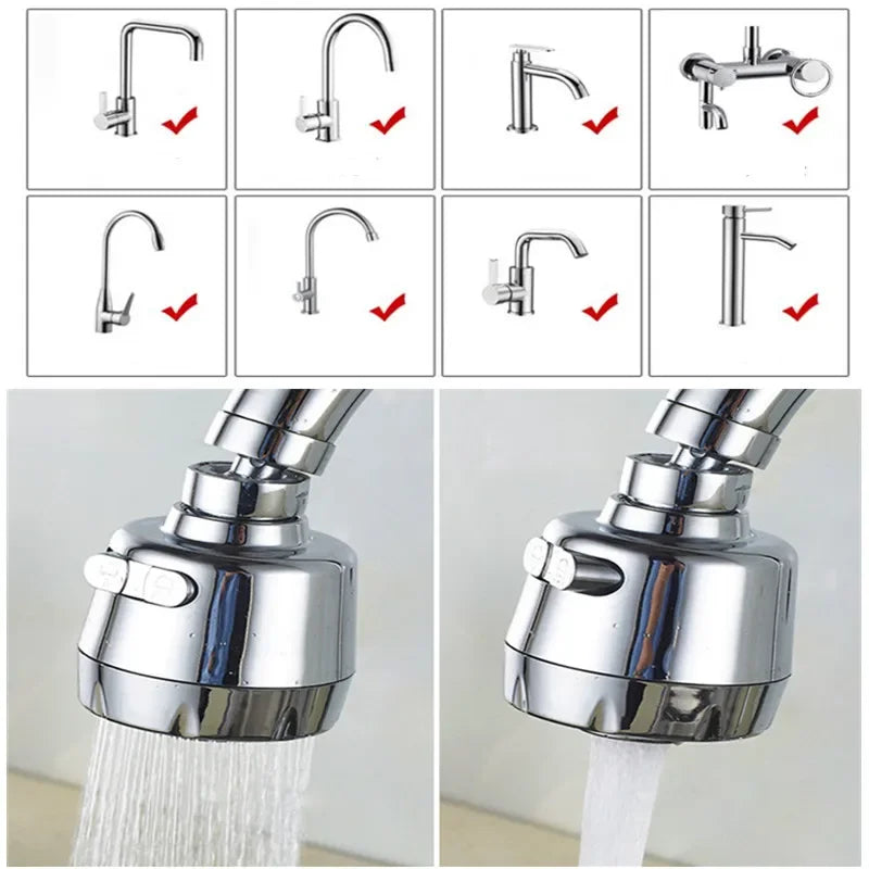 2/3 Modes Sink Faucet 360 Rotation Filter Extension