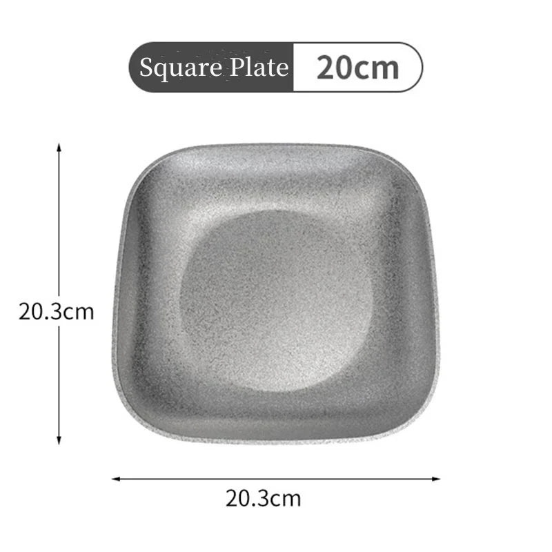 304 Stainless Steel Dining Plate Oval Bone Dish
