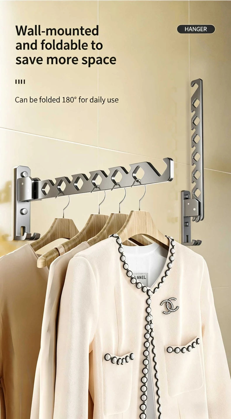 Clothes Drying Rack Collapsible Adjustable Angle Clothes Hanger