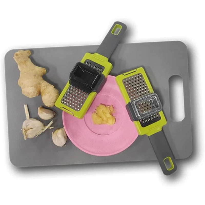 Vegetable Grater Garlic Chopper Light Green Slicer Multi