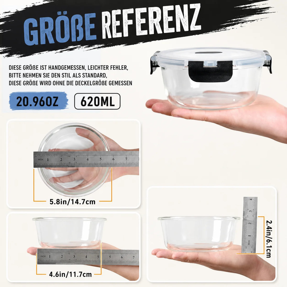 2-Pack/3-Pack /6 -Pack 620 Ml/640 Ml/800 Ml/1040 Ml/1520