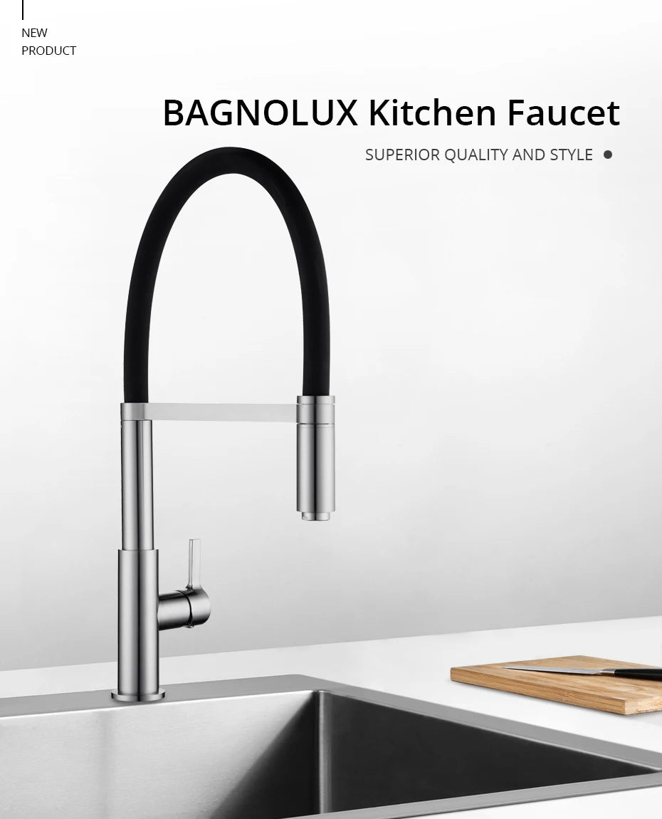 Faucet Pull Down Mixer Sink Tap Deck Mount