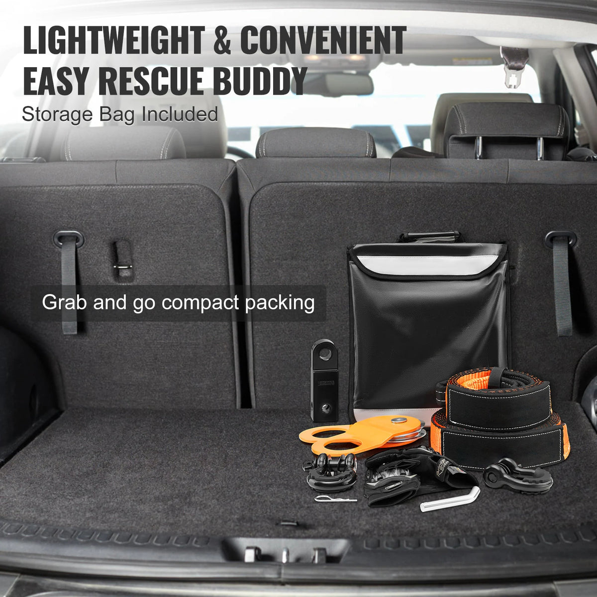 Succebuy Off-Road Winch Recovery Kit 30000lbs Tow Straps