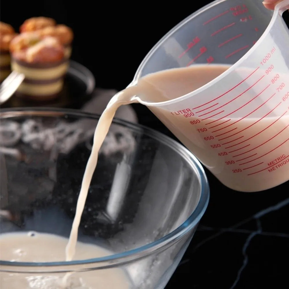 Cup Marking Clear Plastic Measuring Cup Spout Handles