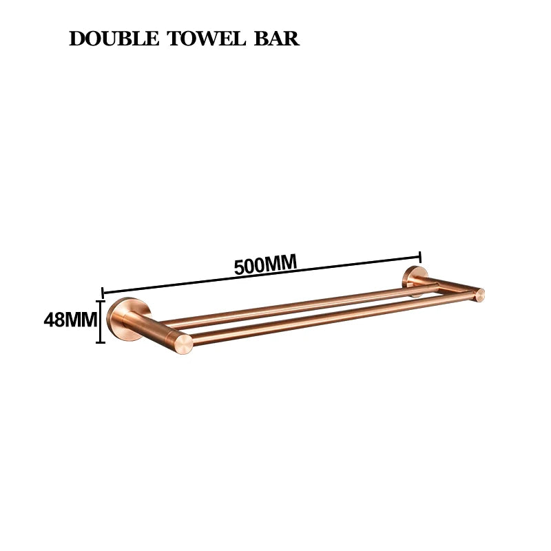 Brushed Rose Gold 304 Stainless Steel Bathroom Pendant