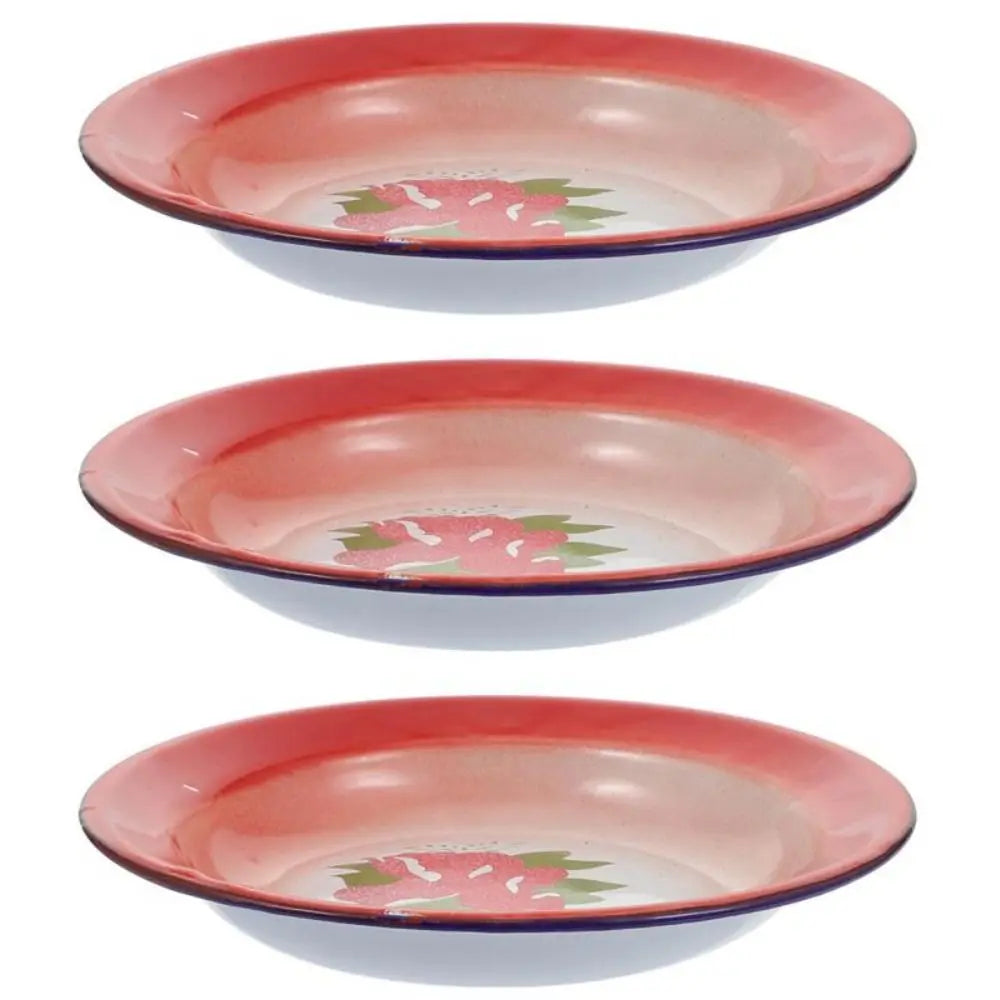 Iron Enamel Iron Enamel Dish Plate Old-Fashioned Nostalgic