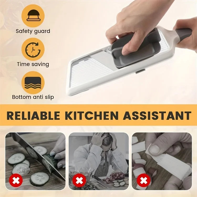 Handheld Vegetable Slicer Adjustable Stainless Steel Blade