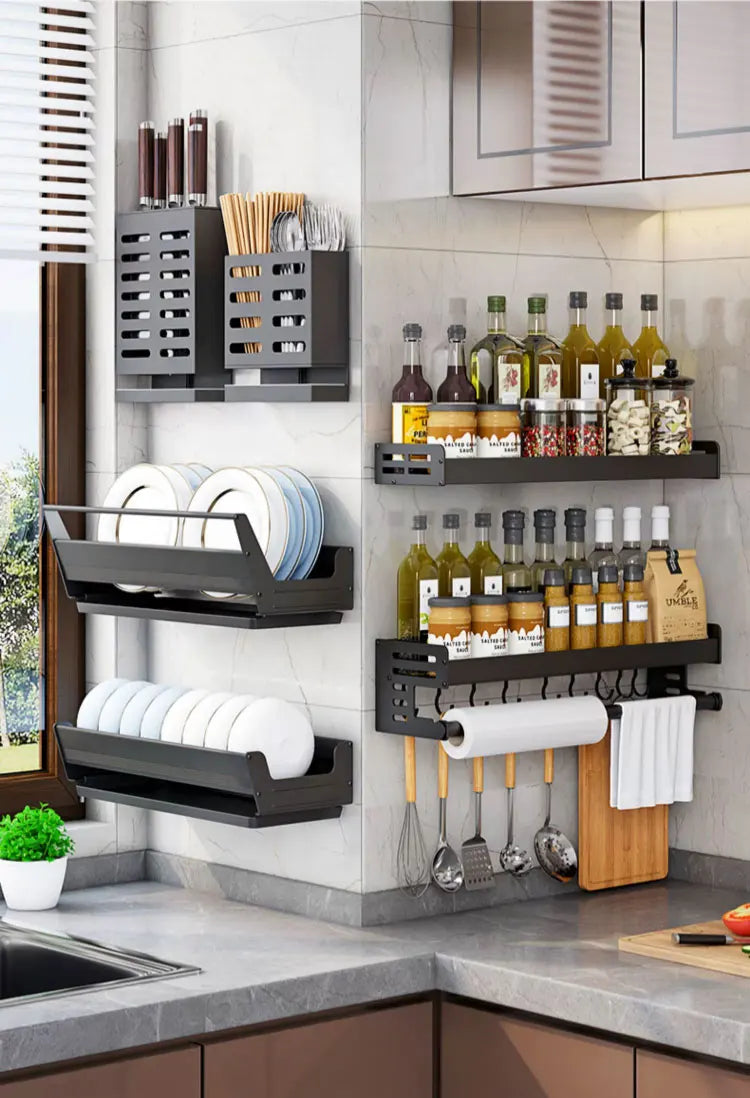 Wall Mounted Dish Drainer Dish Drying Rack Storage