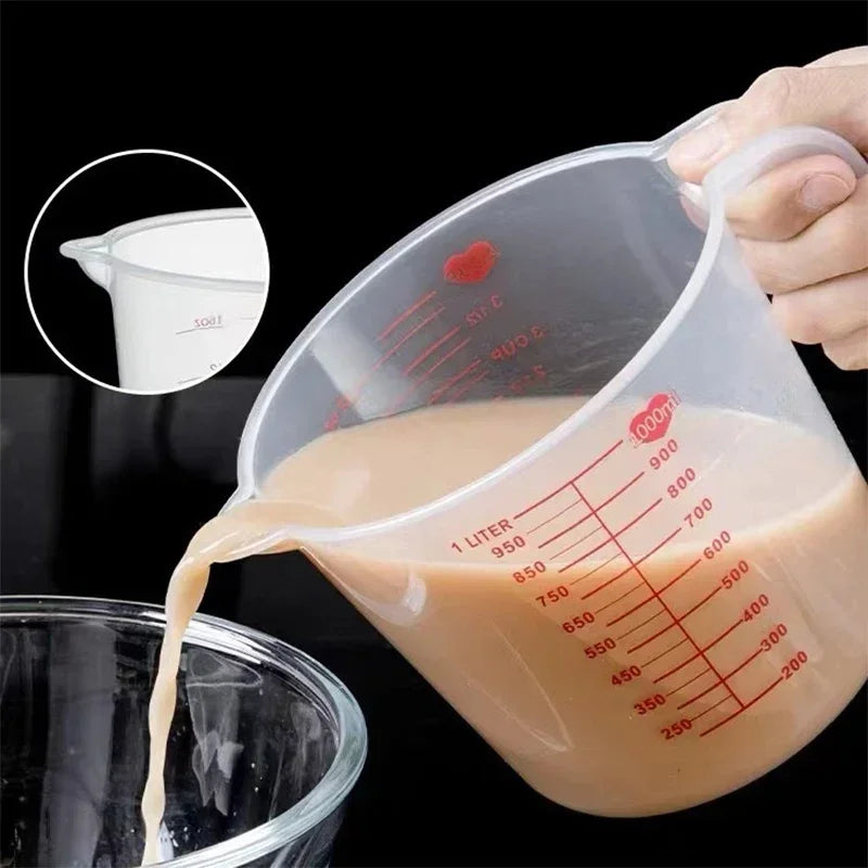 3pcs 250/500/1000ml Measuring Cups Easuring Cup Plastic Jug