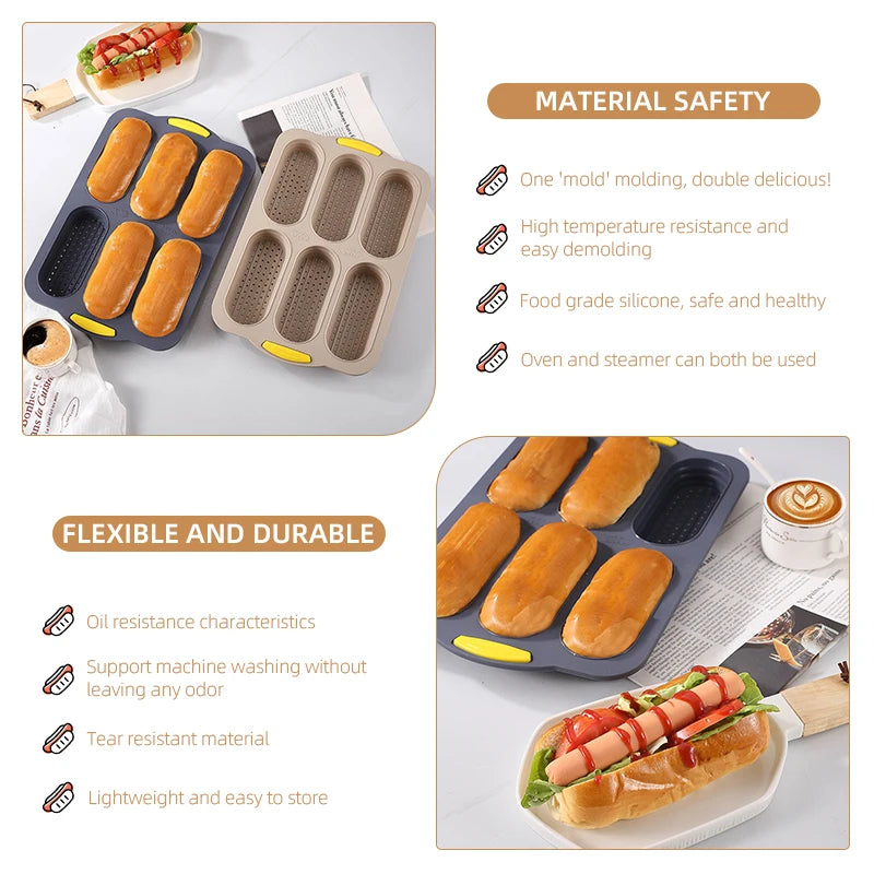 Cavity Silicone Bread Loaf Pan Dog Bread Cake