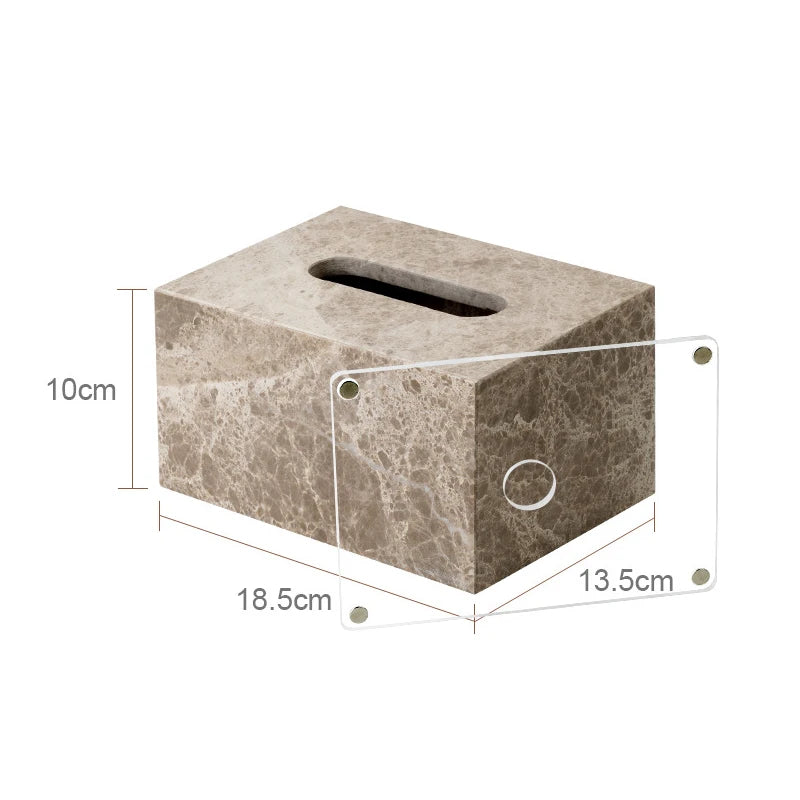 Emperador Light Natural Marble Bathroom Soap Dish Soap