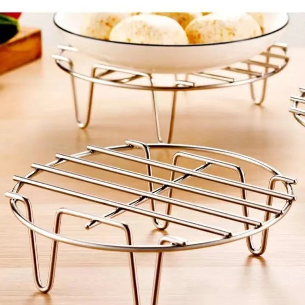 Durable 19cm Air Fryer Baking Rack Stainless Steel