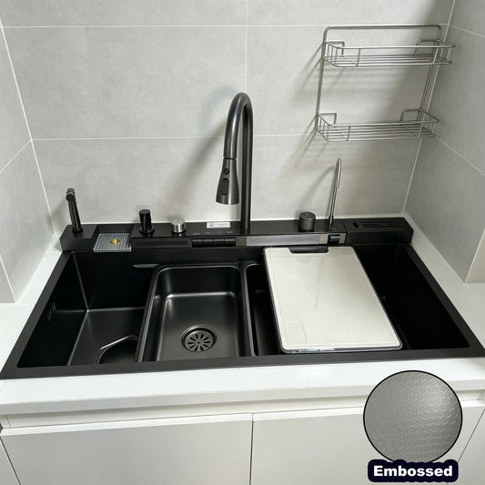 Modern Stainless Steel Sink Sinks Digital Display Large